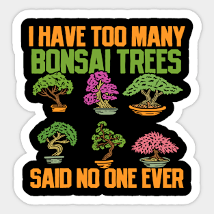 Bonsai Trees Sticker